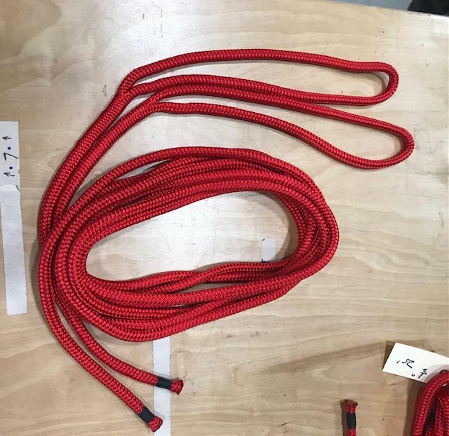 1/2"x15' Double Braid Nylon Dock - Red (Pack of 2)