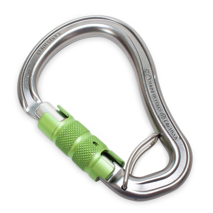 CT HMS Carabiner with Trap  | Gray with Green Gate