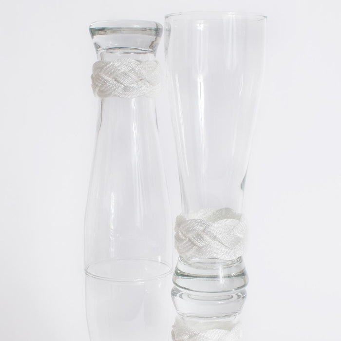 Pilsner Glass Wrapped with Turks Head