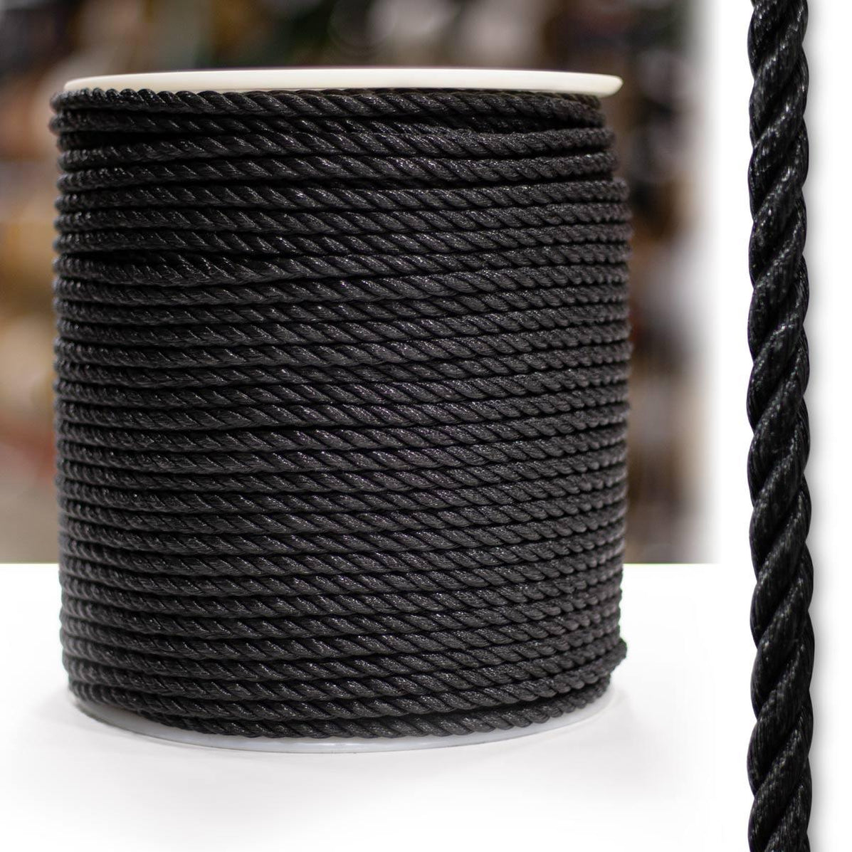 3-Strand Polypropylene - Black — Knot & Rope Supply