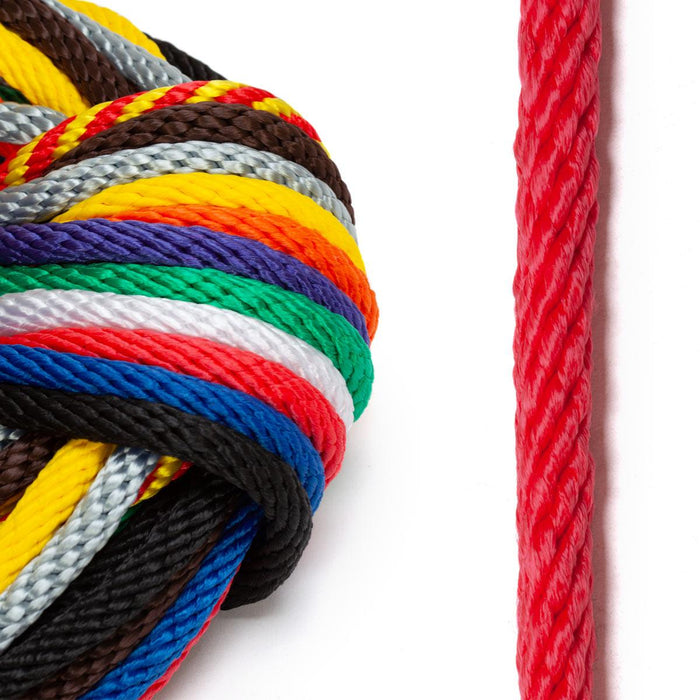 1/4" Or 3/8" Nylon Utility Rope - Multiple Lengths & Colors With Polypro Sheath