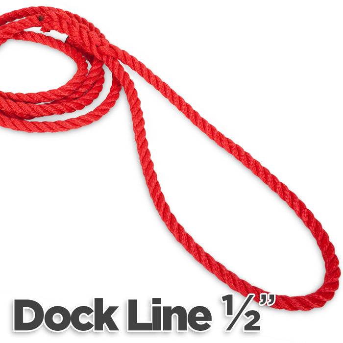1/2" 3-Strand Dock Line