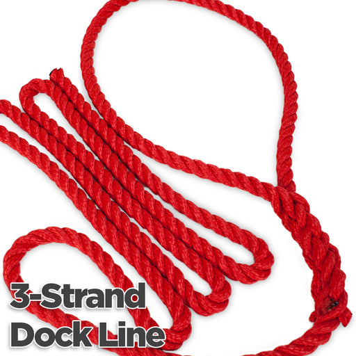3-Strand Nylon Dock Line — Knot & Rope Supply