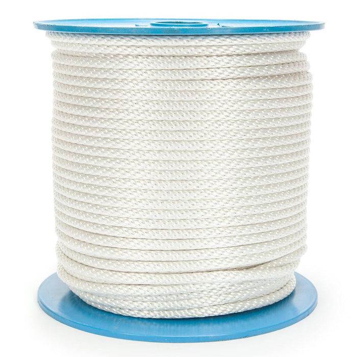 5/16" Wire Core Solid Braid Polyester White