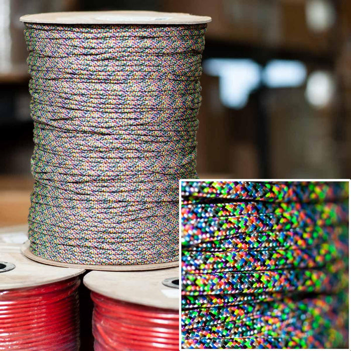 550 Paracord in Rainbow -  1000' Spool