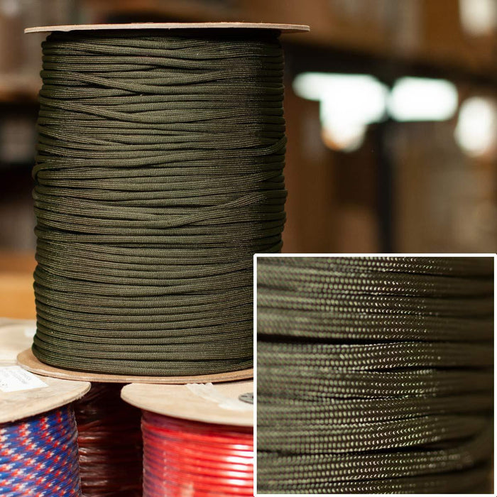 550 Paracord in Ranger Green -  1000' Spool