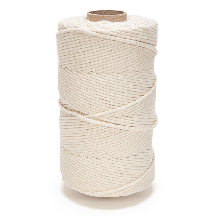 5mm Single Strand Cotton Organic White x 5lb