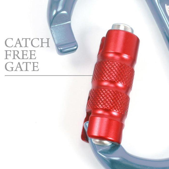 CT Oval Carabiner | Blue with Red Gate