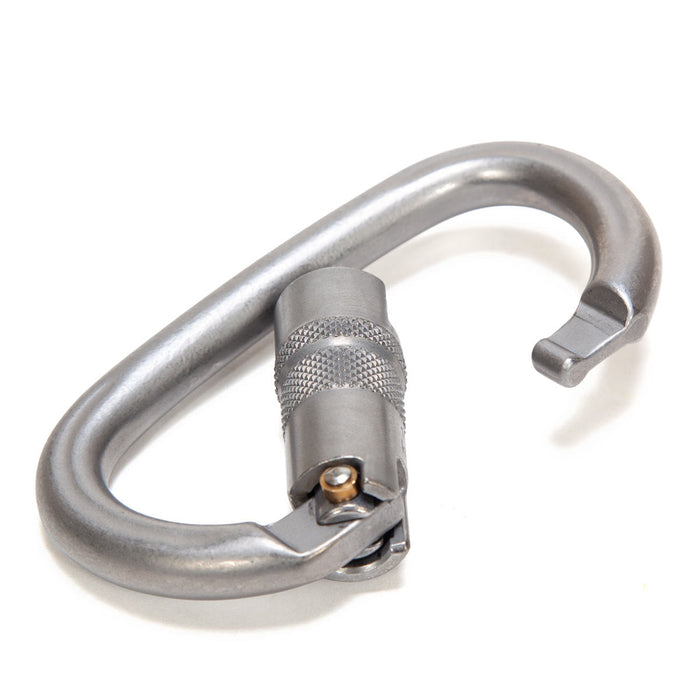 Kong Oval Steel Carabiner - Matte Silver