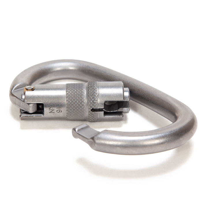 Kong Oval Steel Carabiner - Matte Silver