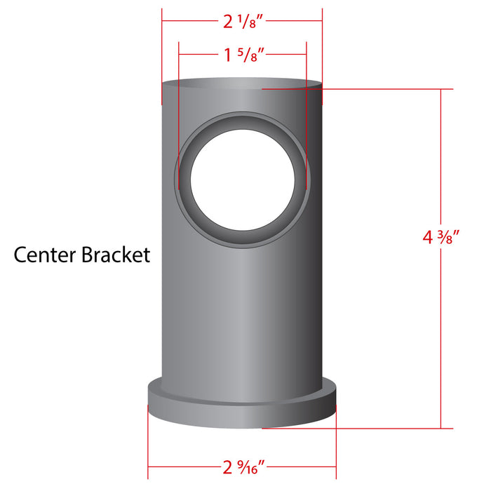 1 1/2'' Modern Machined Rope Bracket