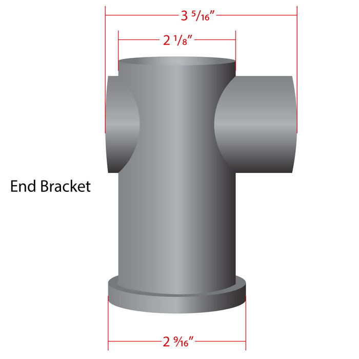 1 1/2'' Modern Machined Rope Bracket