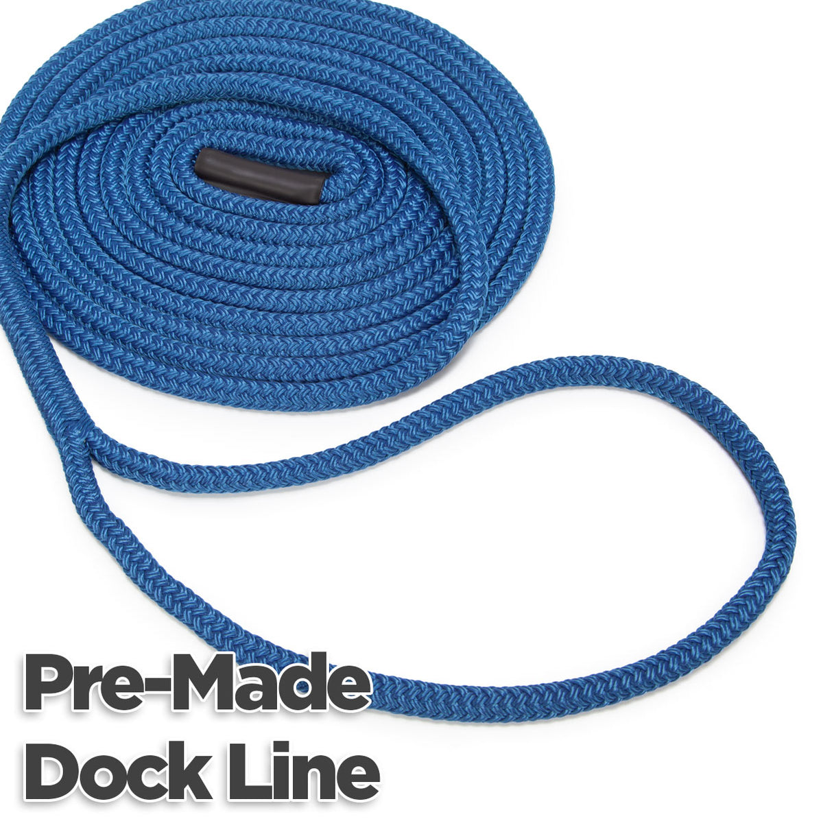 PreMade Double Braid Nylon Dock Line — Knot & Rope Supply