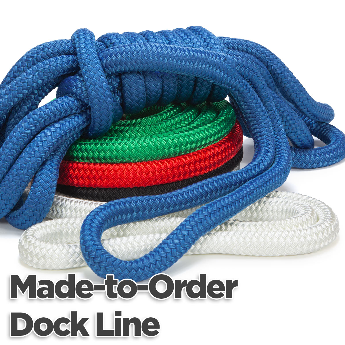 MadetoOrder Double Braid Nylon Dock Line — Knot & Rope Supply