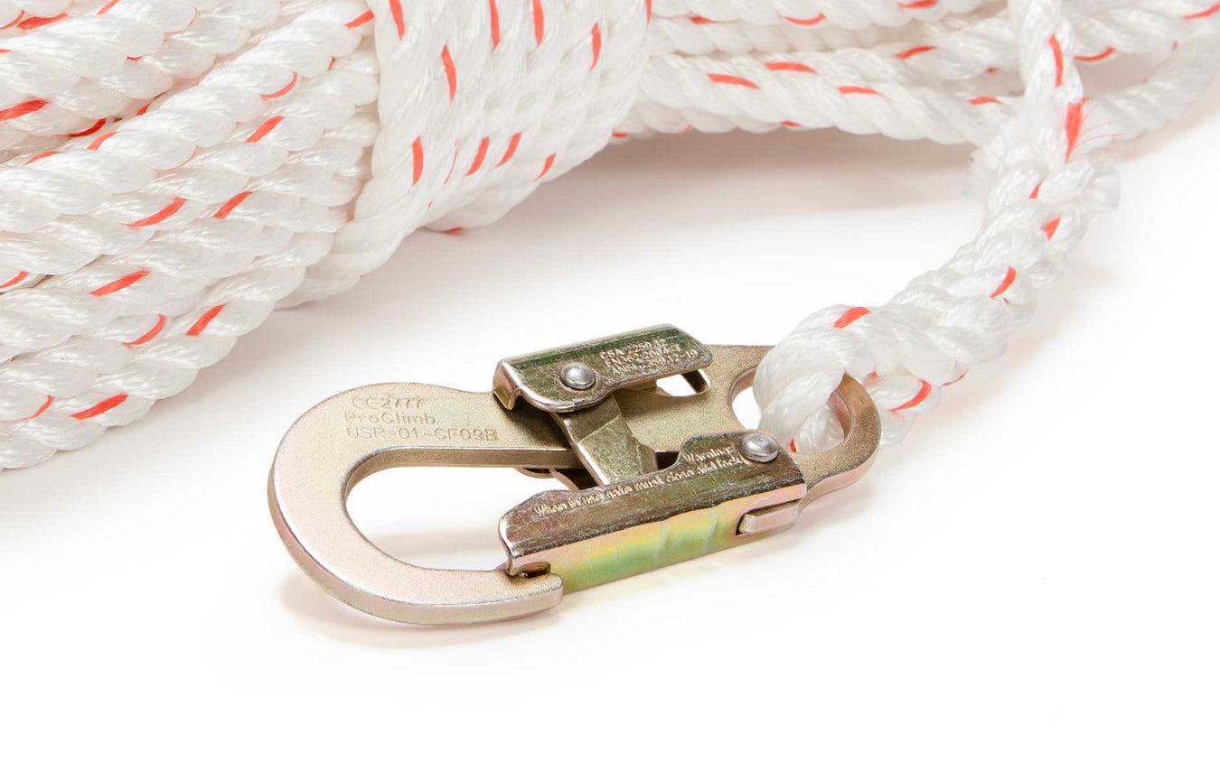 Installation Tagline Rope Custom Safety Tag Lines & Lanyards — Knot & Rope Supply