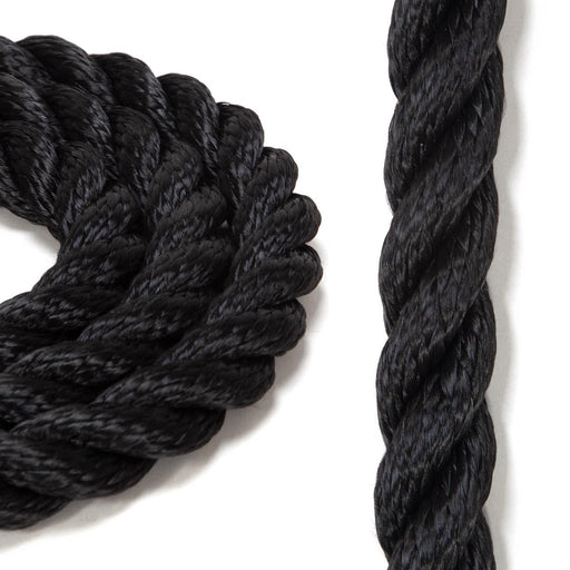 10mm Braided Yacht Rope Black, Ropes