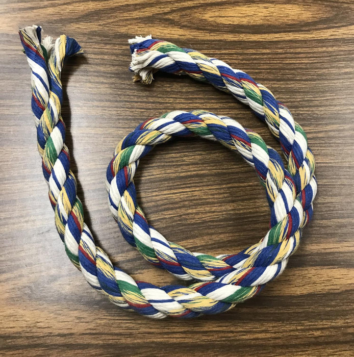 1" Twisted Multi Color Cotton - Dog Toy Rope (Per Foot)