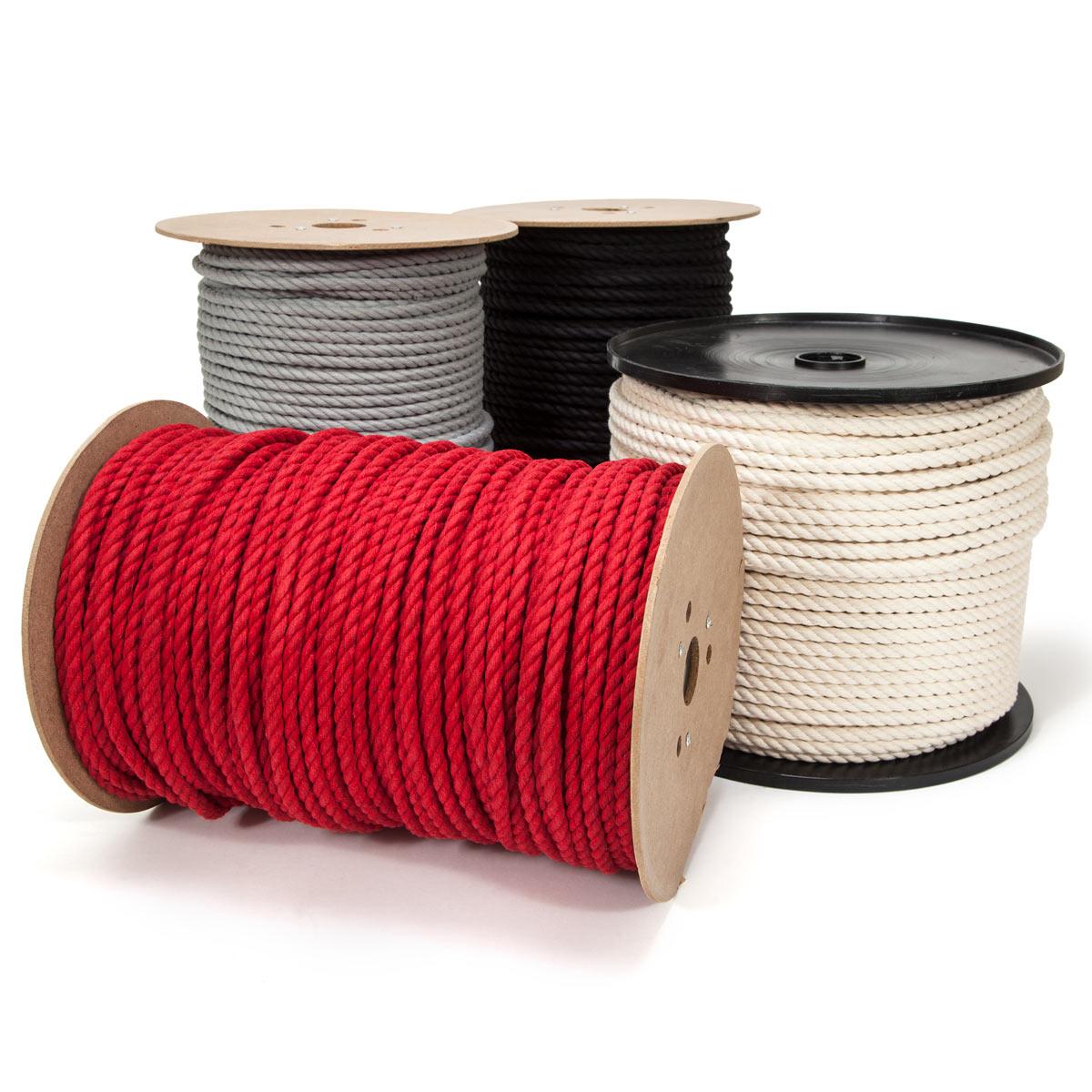 Crimson Red Twisted Cotton Rope Set - Twisted Syn