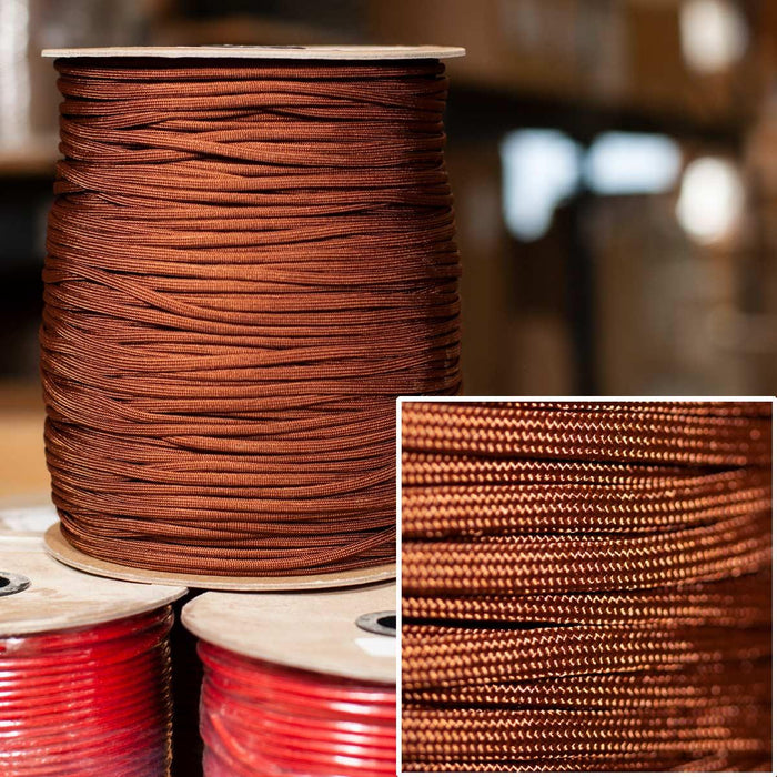 550 Paracord in Chocolate Brown -  1000' Spool