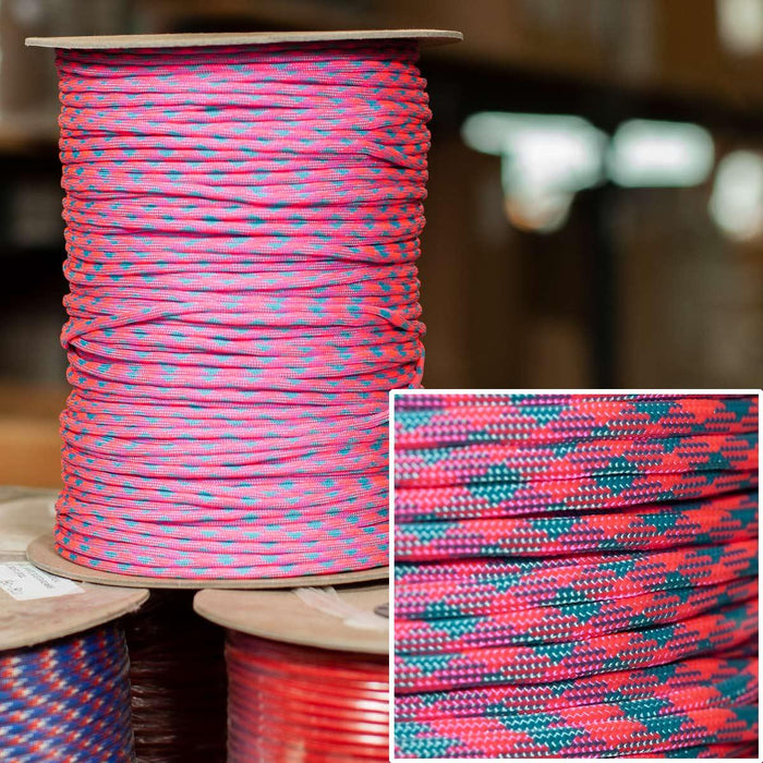 550 Paracord in Cotton Candy -  1000' Spool
