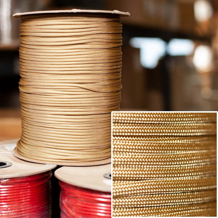 550 Paracord in Gold -  1000' Spool
