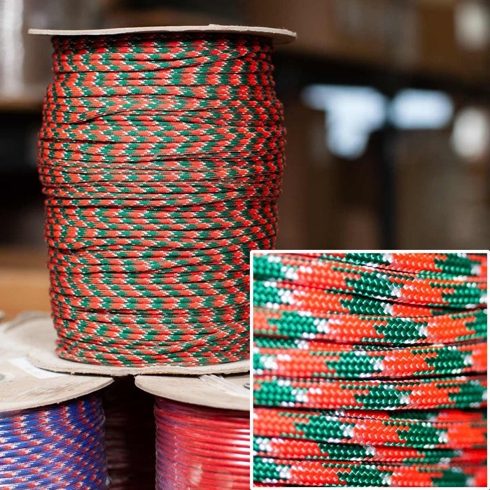 Jolly Rope 550 Paracord in Holly Jolly - 1000' Spool — Knot & Rope Supply