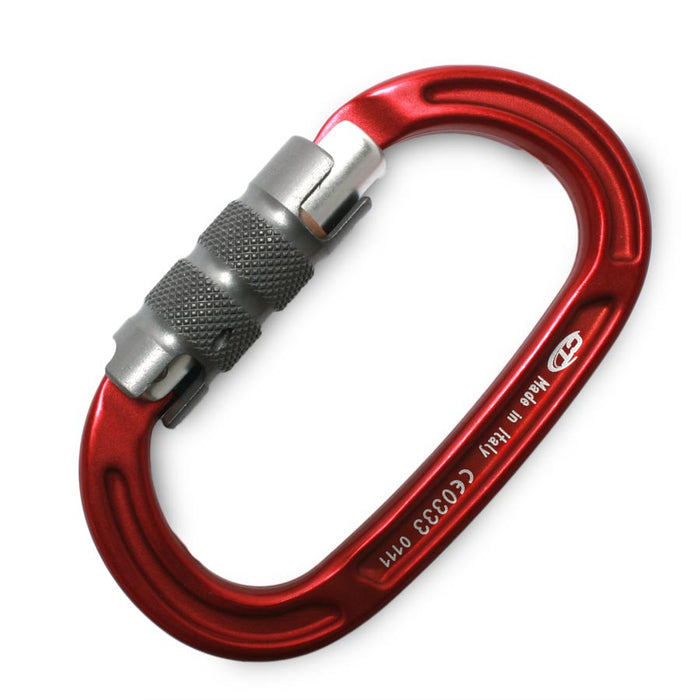 CT Oval Carabiner | Red with Gray Gate