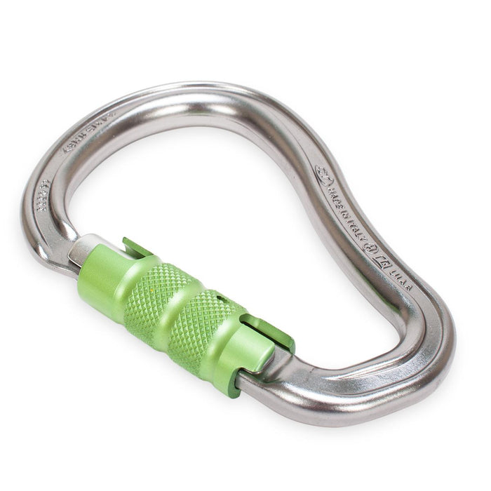 CT HMS Carabiner | Gray with Green Gate