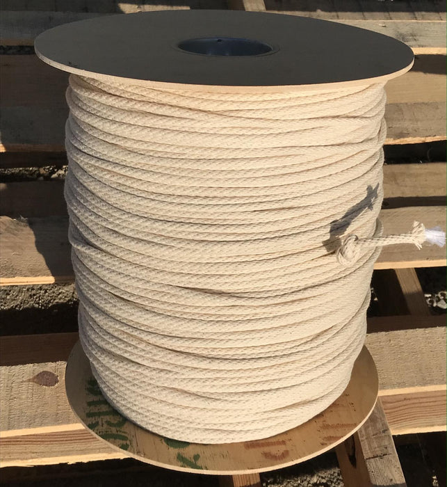 7/32" Cotton Sash Cord - 2000' Spool Polyester Core