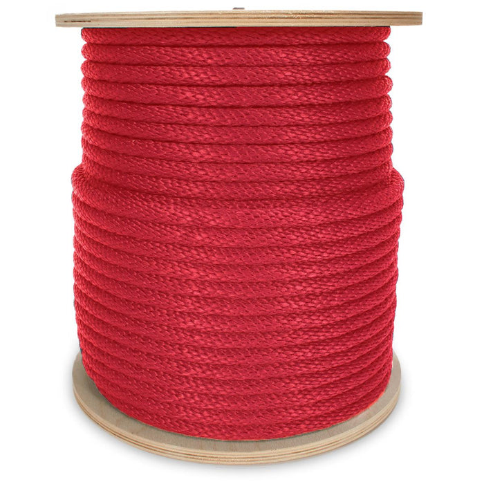 Solid Braid Polypropylene - MFP Red 3/4" x 300'